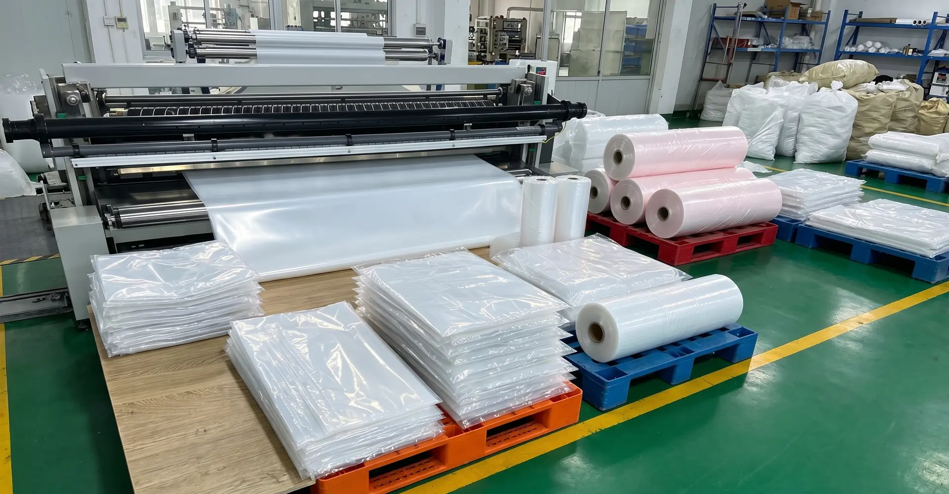 Usine de films rétractables POF en Chine